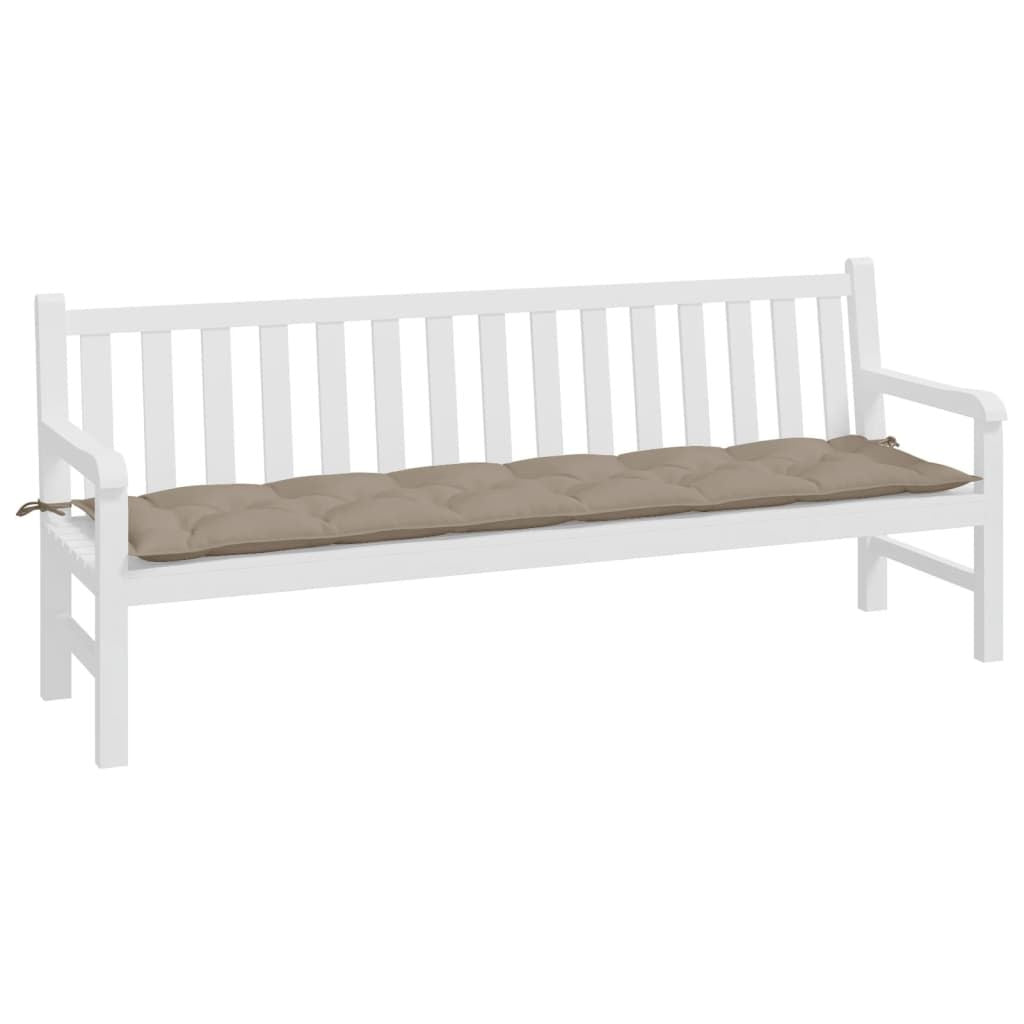 Garden Bench Cushion Taupe 78.7"x19.7"x2.8" Oxford Fabric