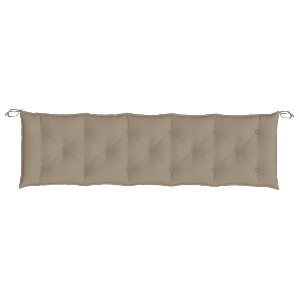 Garden Bench Cushion Taupe Oxford fabric (100% polyester)