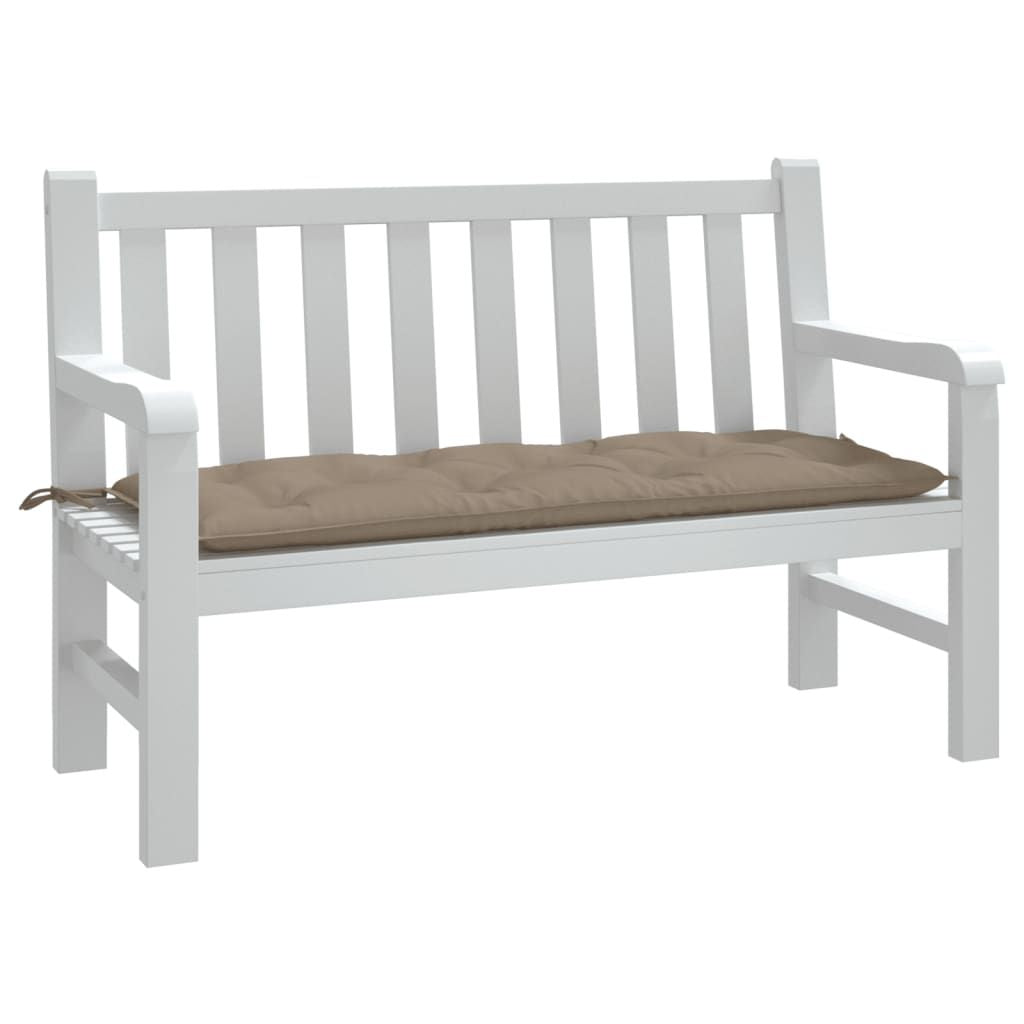 Garden Bench Cushion Taupe Oxford fabric (100% polyester)