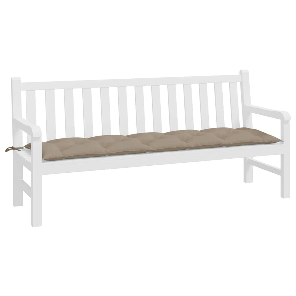Garden Bench Cushion Taupe Oxford fabric (100% polyester)