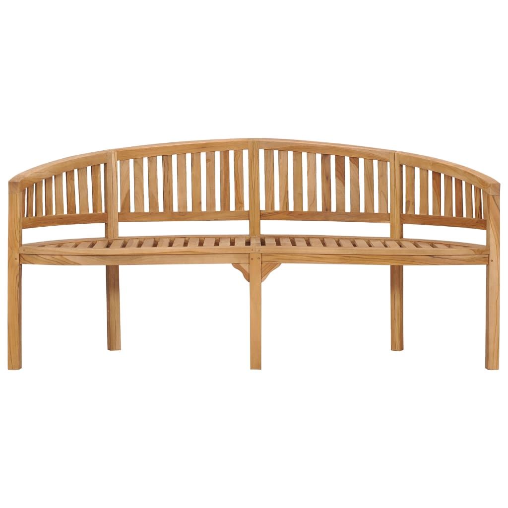 Garden Bench Natural Teak Solid Teak Wood Large Durable