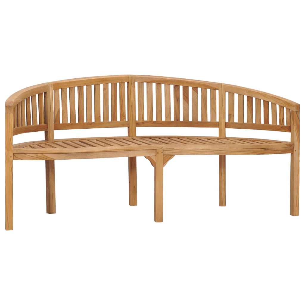 Garden Bench Natural Teak Solid Teak Wood Large Durable