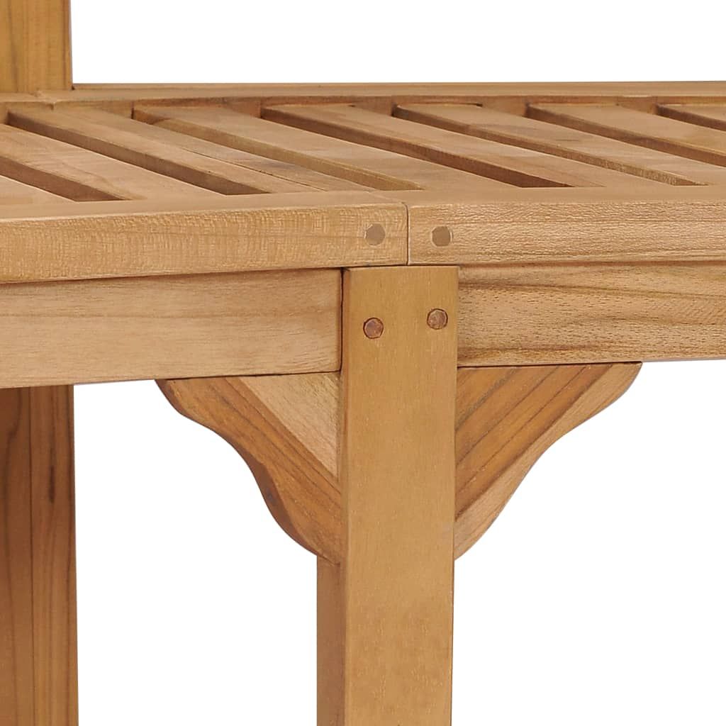Garden Bench Natural Teak Solid Teak Wood Large Durable