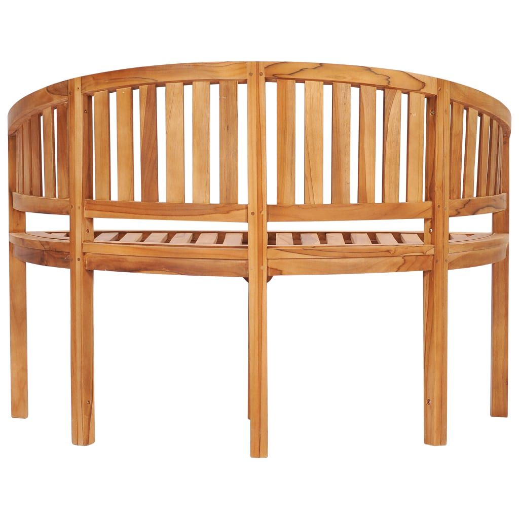 Garden Bench Natural Teak Strong Teak Wood 47.2 In Long Durable