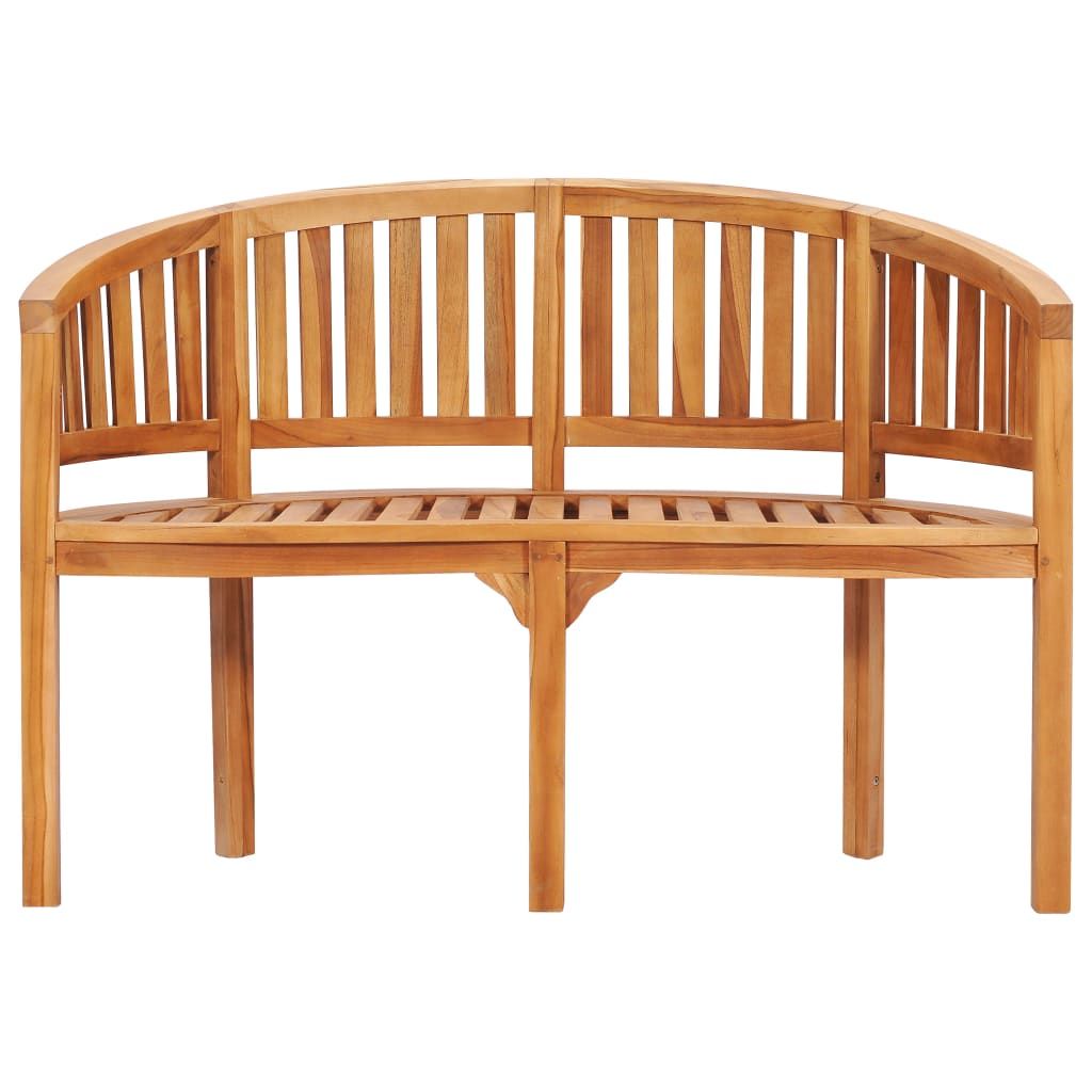 Garden Bench Natural Teak Strong Teak Wood 47.2 In Long Durable