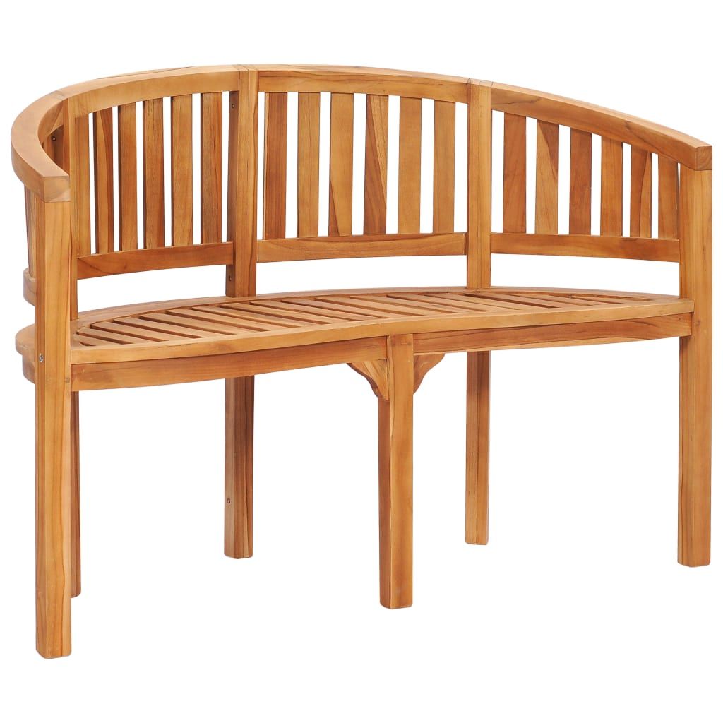 Garden Bench Natural Teak Strong Teak Wood 47.2 In Long Durable