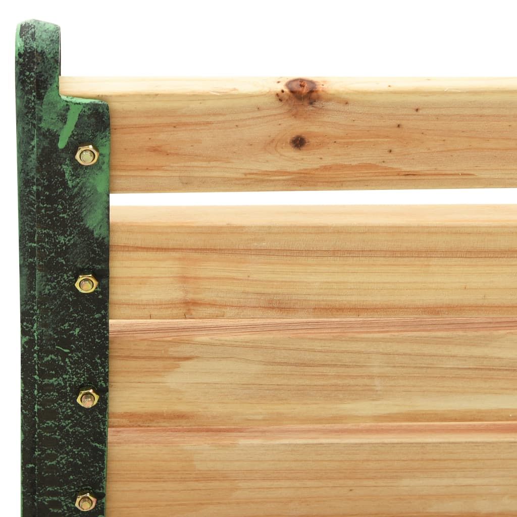 Garden Bench Natural Wood Solid firwood 48.4 in wide Durable