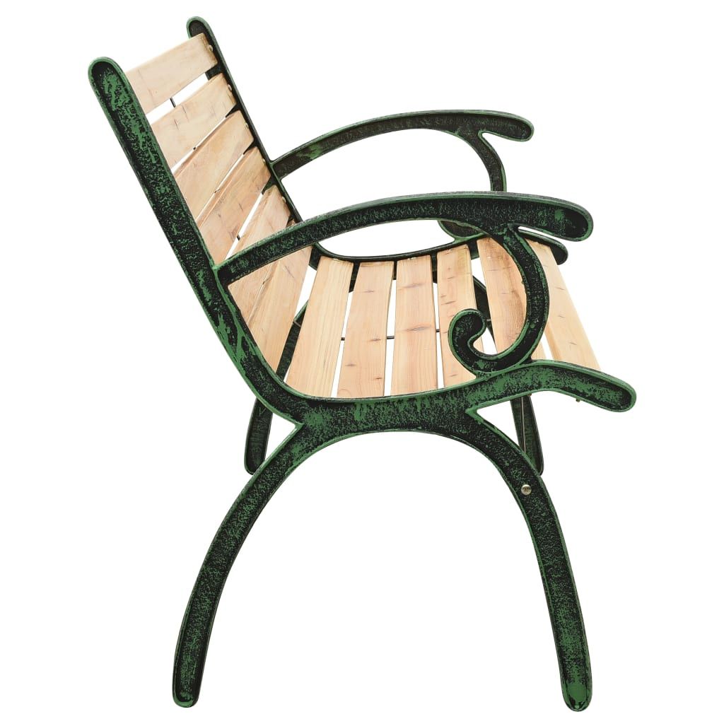 Garden Bench Natural Wood Solid firwood 48.4 in wide Durable