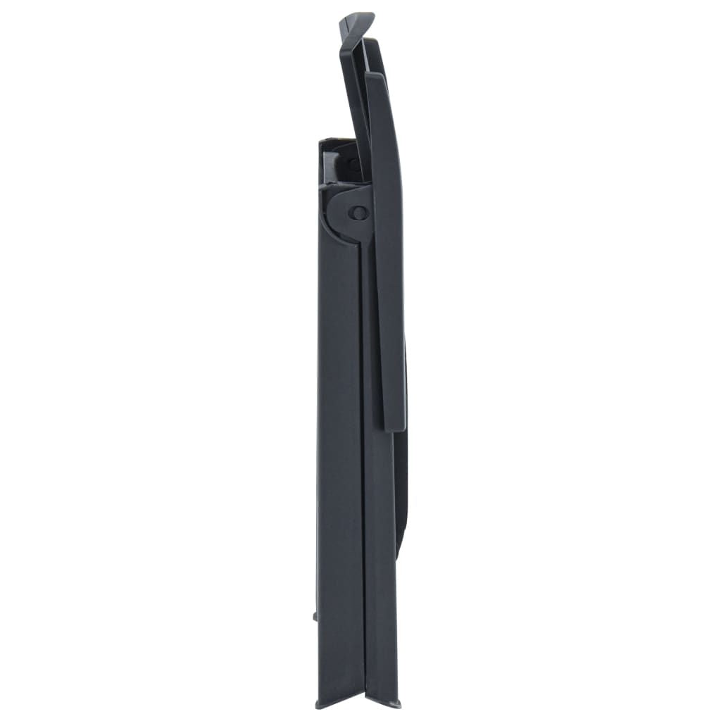 Garden Chair Set of 2 Anthracite Plastic Standard Foldable