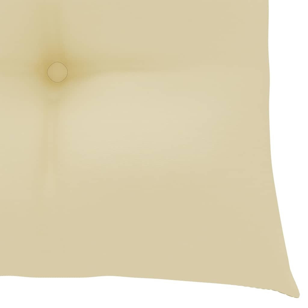 Garden Chair Set of 4 Cream White Cushions