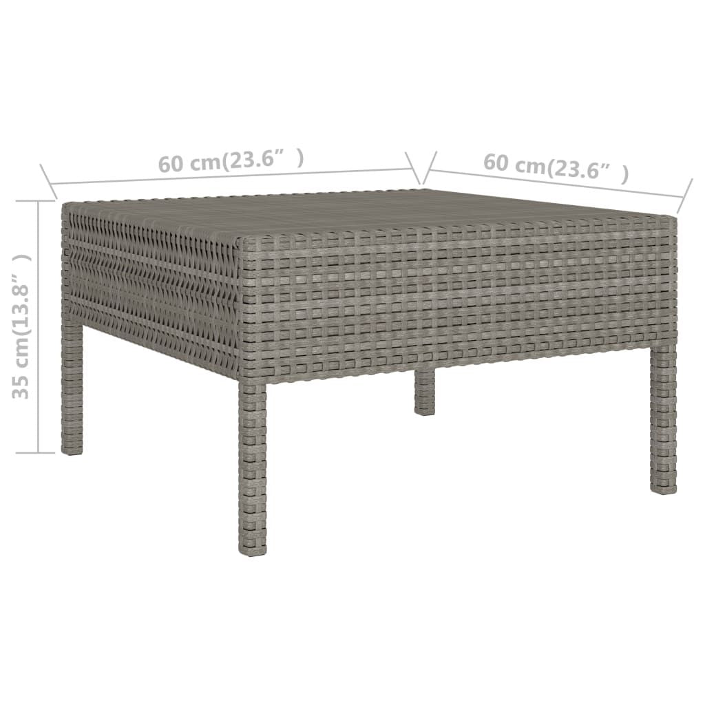 Garden Furniture Set Grey and Anthracite