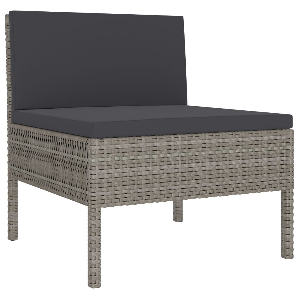Garden Furniture Set Grey and Anthracite
