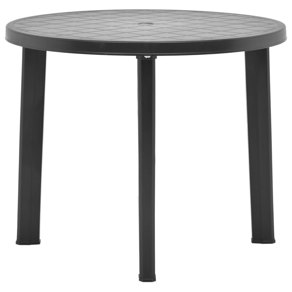 Garden Table Anthracite Plastic Medium Durable Garden Table