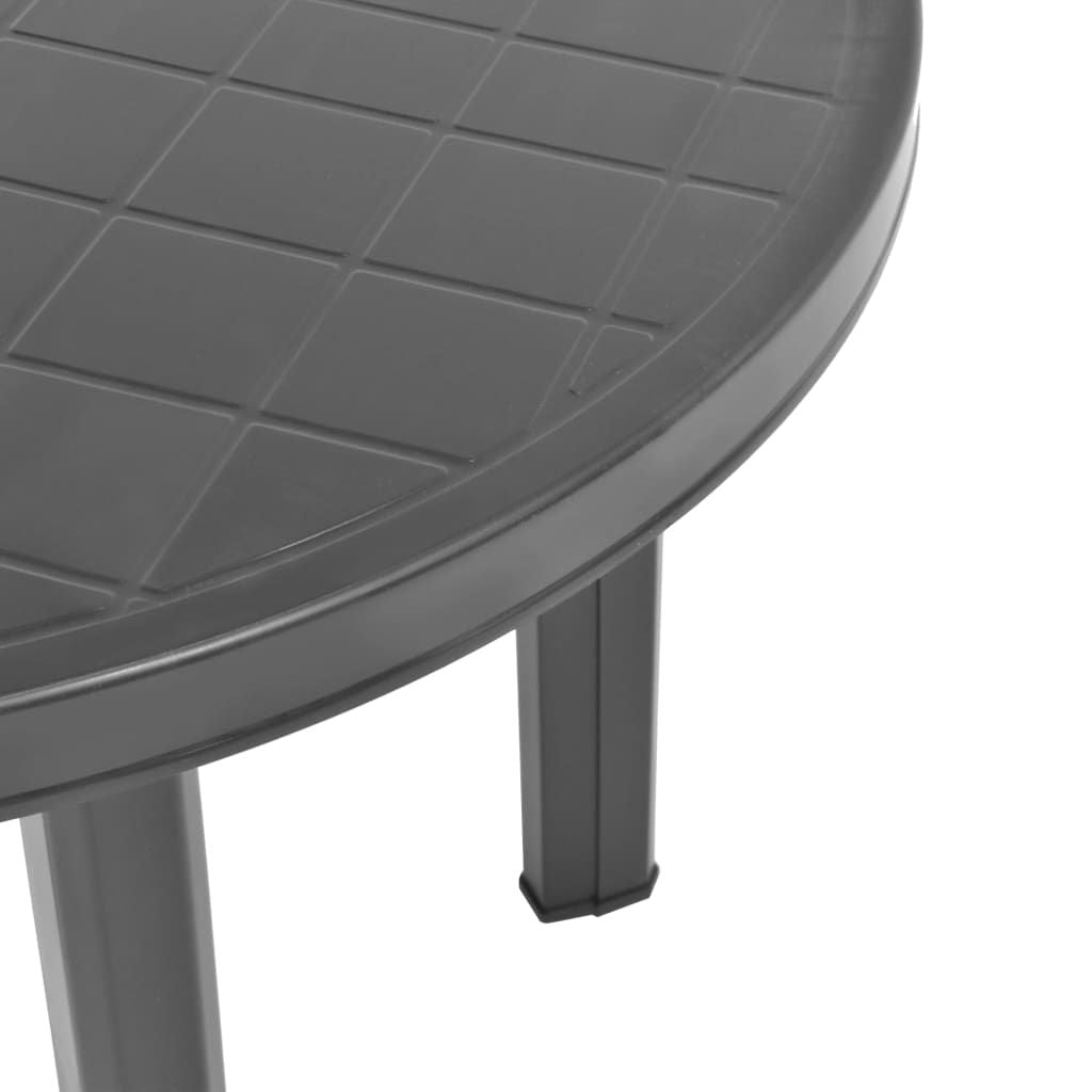 Garden Table Anthracite Plastic Medium Durable Garden Table