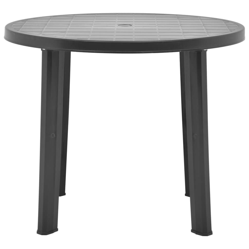 Garden Table Anthracite Plastic Medium Durable Garden Table