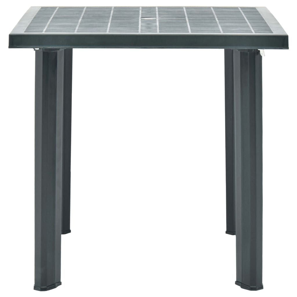 Garden Table Green Plastic Medium Lightweight Garden Table