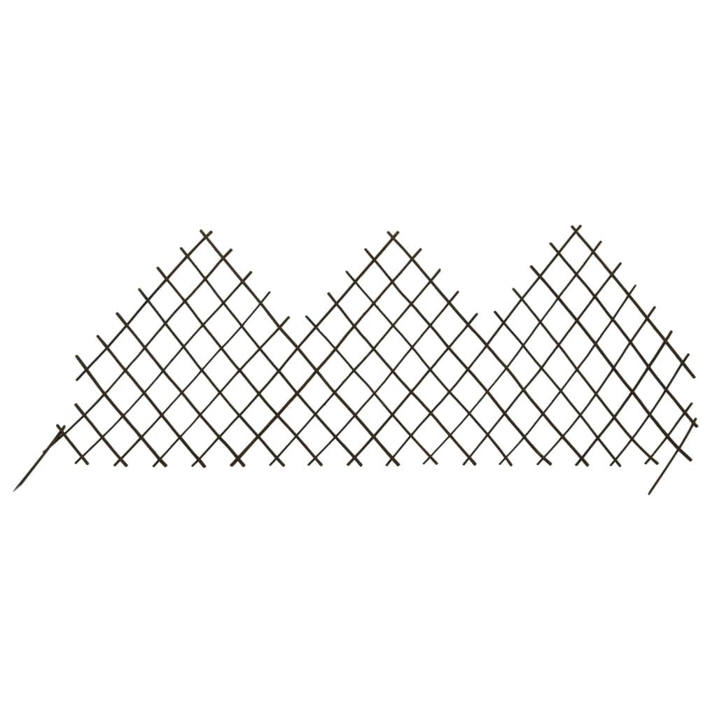 Garden Trellis Fences 5 pcs 66.9"x29.5" Willow