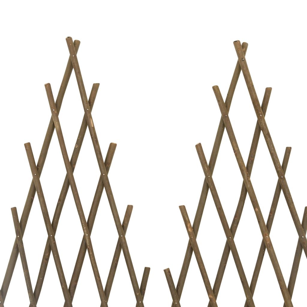 Garden Trellis Fences 5 pcs 66.9"x29.5" Willow