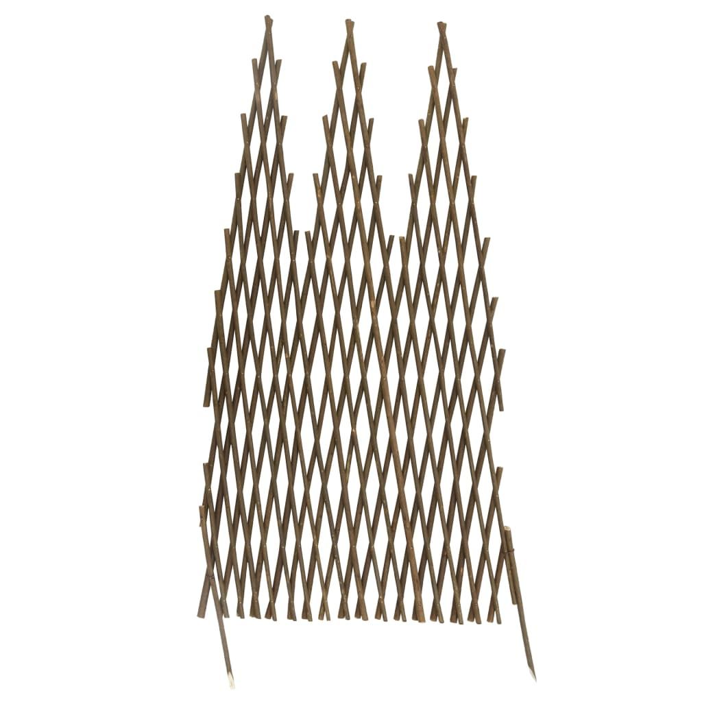 Garden Trellis Fences 5 pcs 66.9"x29.5" Willow
