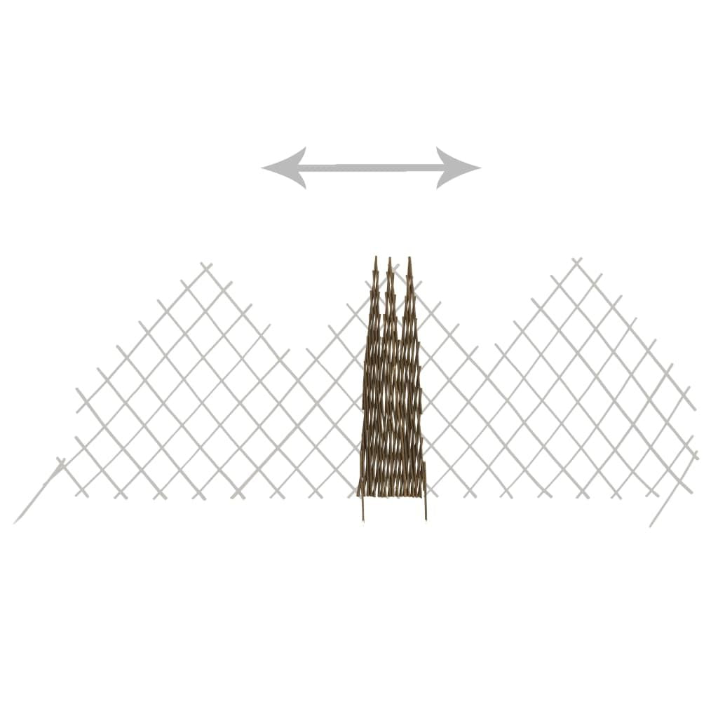 Garden Trellis Fences 5 pcs 66.9"x29.5" Willow