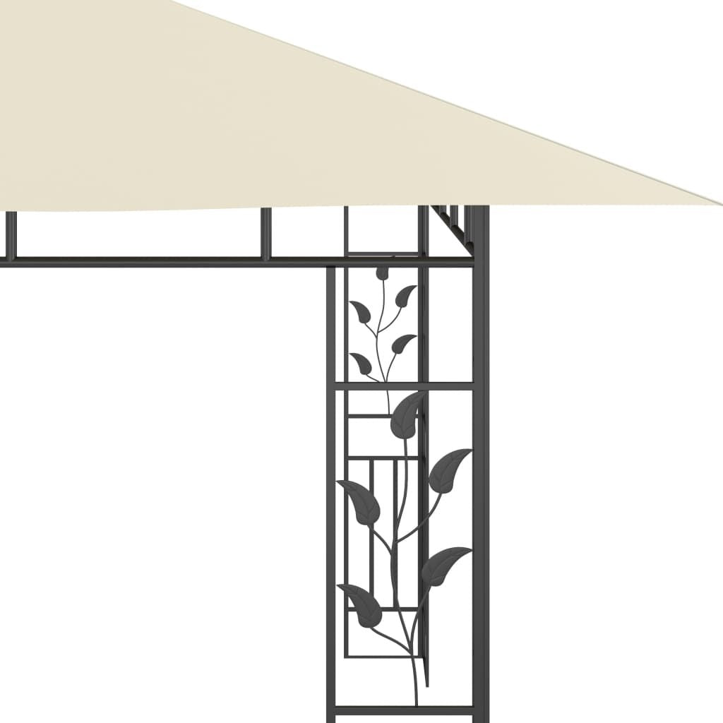 Gazebo with Mosquito Net 13.1'x9.8'x9' Cream 0.6 oz/ft²