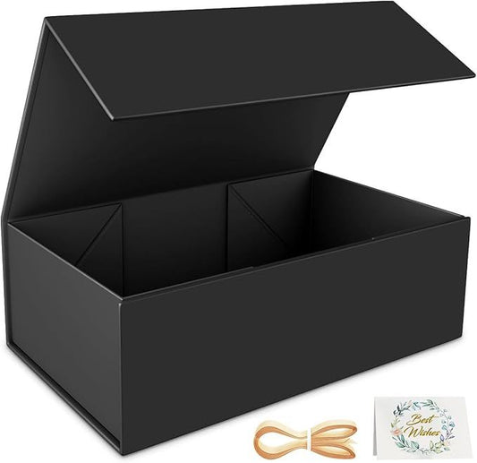 Gift Box  Gift boxes for Presents with Lids Magnetic Closure Rectangle Collapsible for Groomsman Proposal Box,