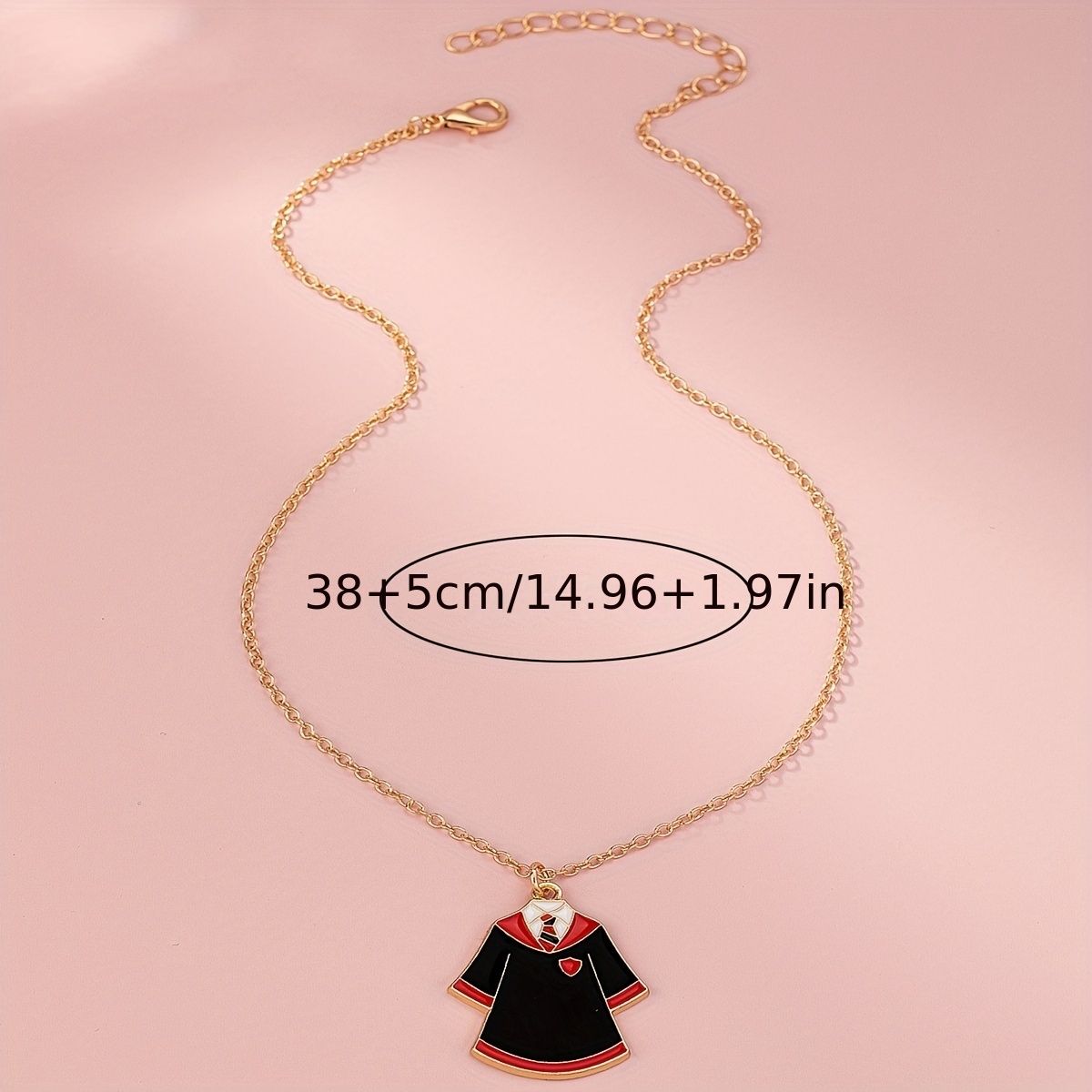 Golden Cute Graduation Season Bachelor's Dress Pendant Necklace Gift