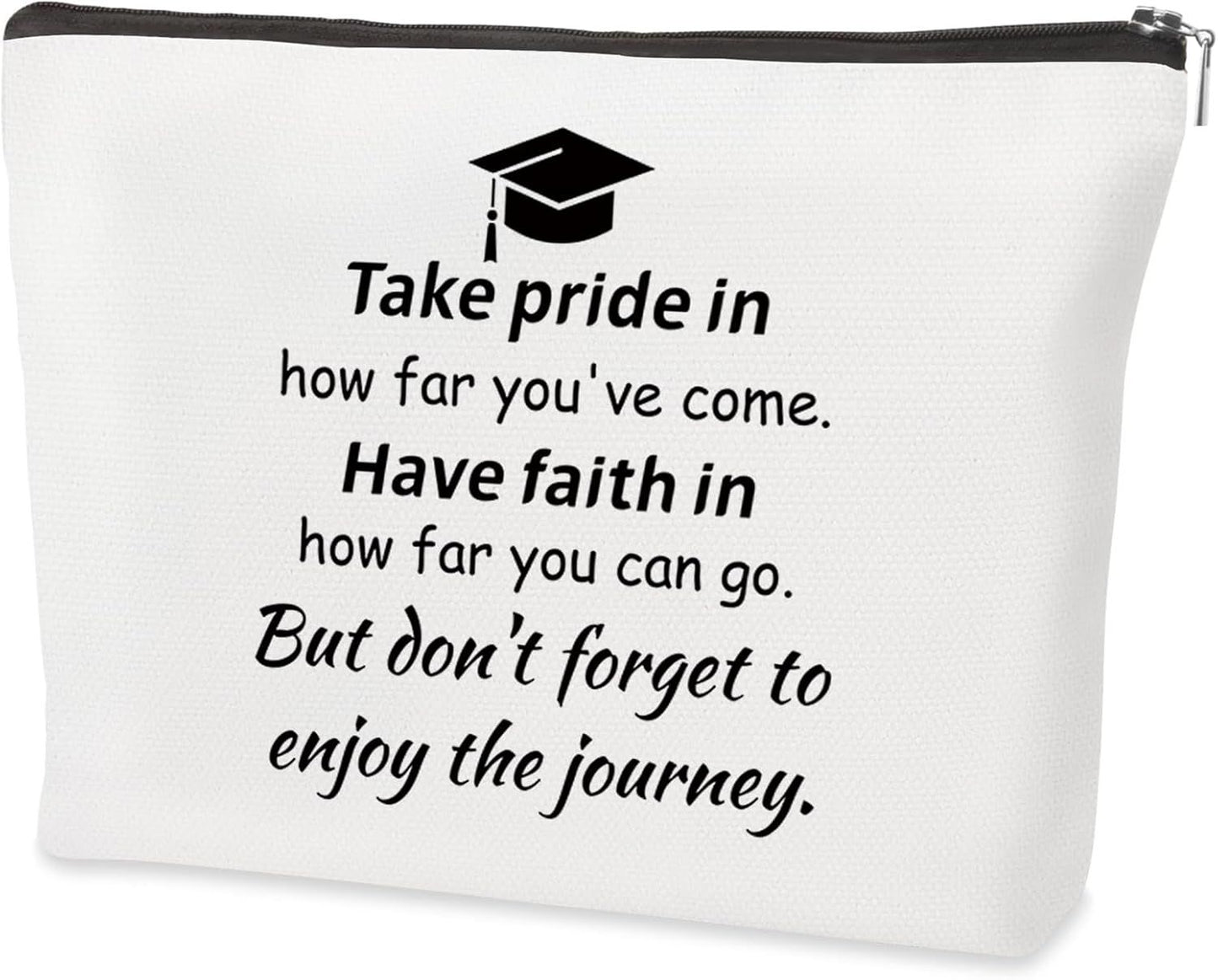 Graduation Gifts, Graduation for Her Makeup Bag Graduate Gift Stocking Stuffers Cosmetic Bags Presents Decor Accessories for Women Teacher High School College Ideas