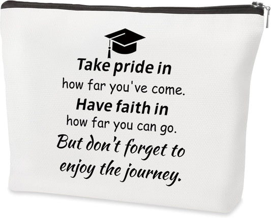 Graduation Gifts, Graduation for Her Makeup Bag Graduate Gift Stocking Stuffers Cosmetic Bags Presents Decor Accessories for Women Teacher High School College Ideas