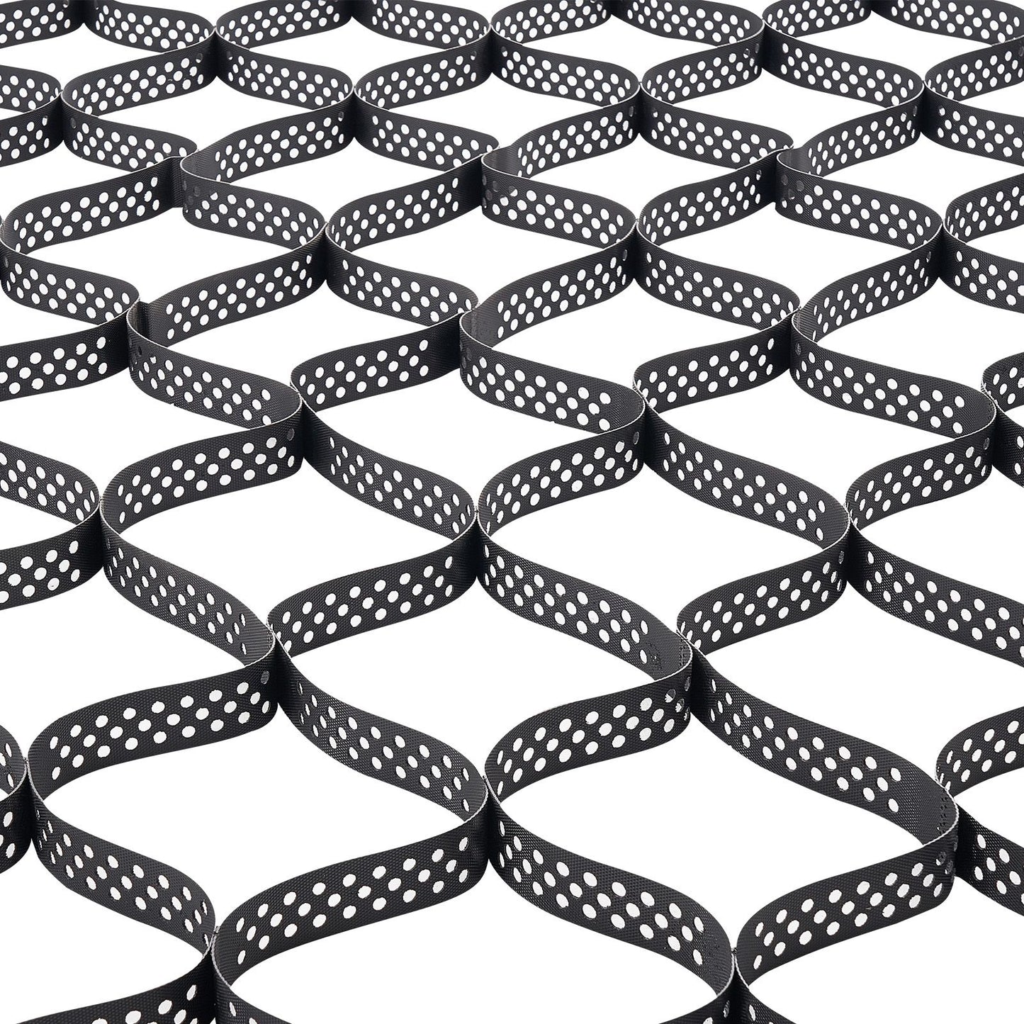 Gravel Grid, 2 Inch Depth, 32.81 x 9.84 FT / 10000 x 3000 mm, 1880 LBS Per Sq ft Grass Ground Retainer, Permeable Geo Grids Driveway Stabilization, for Garden, Patio, Walkway, RV Parking Slopes