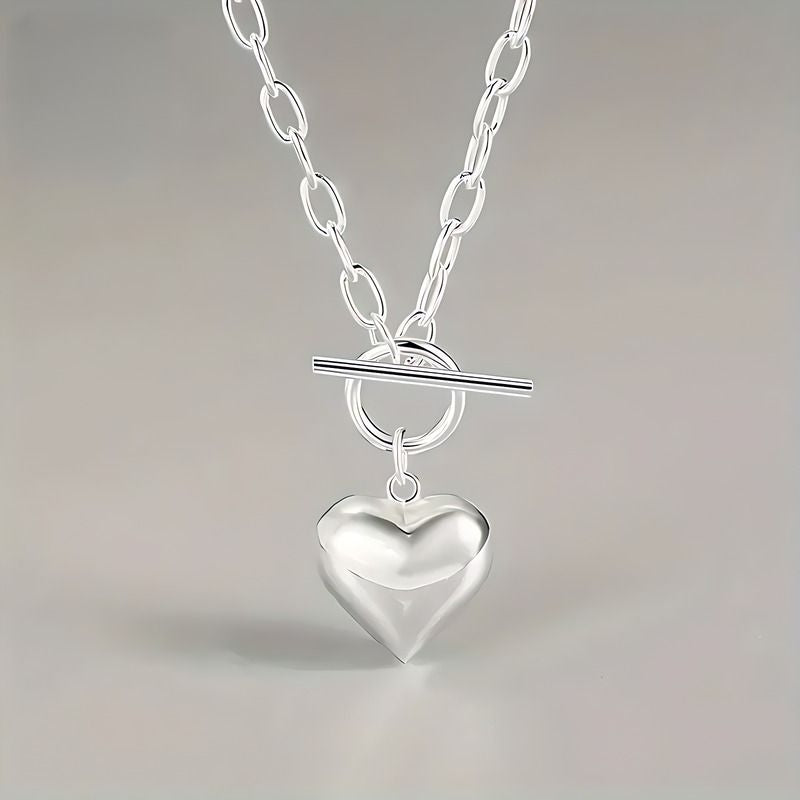 Heart Pendant Necklace - Romantic Jewelry for Women | Elegant Love Gift with Adjustable Chain