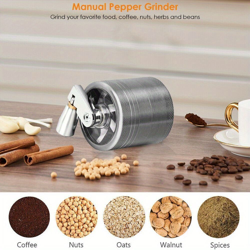 Herb Grinder Spice Herbal Metal Crusher Handle Hand Muller