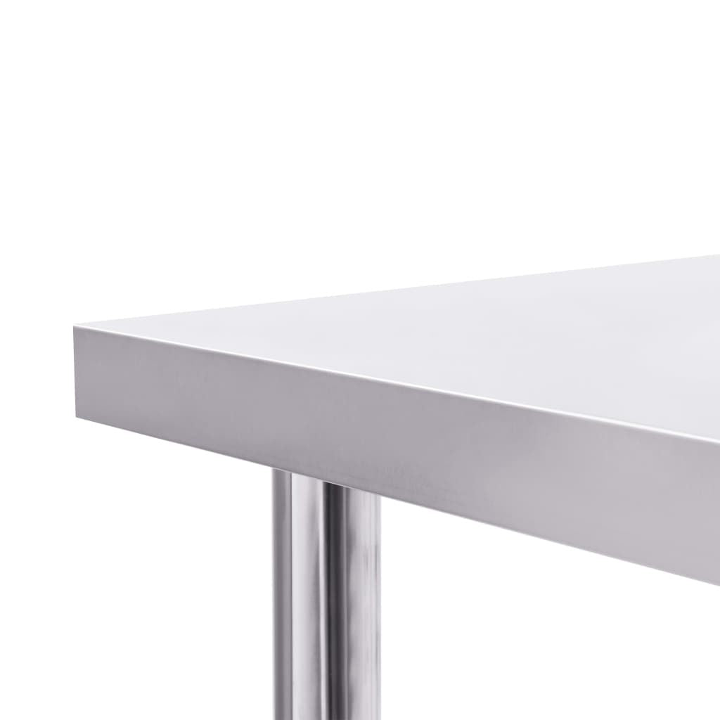 Kitchen Work Table 31.5"x23.6"x33.5" Stainless Steel