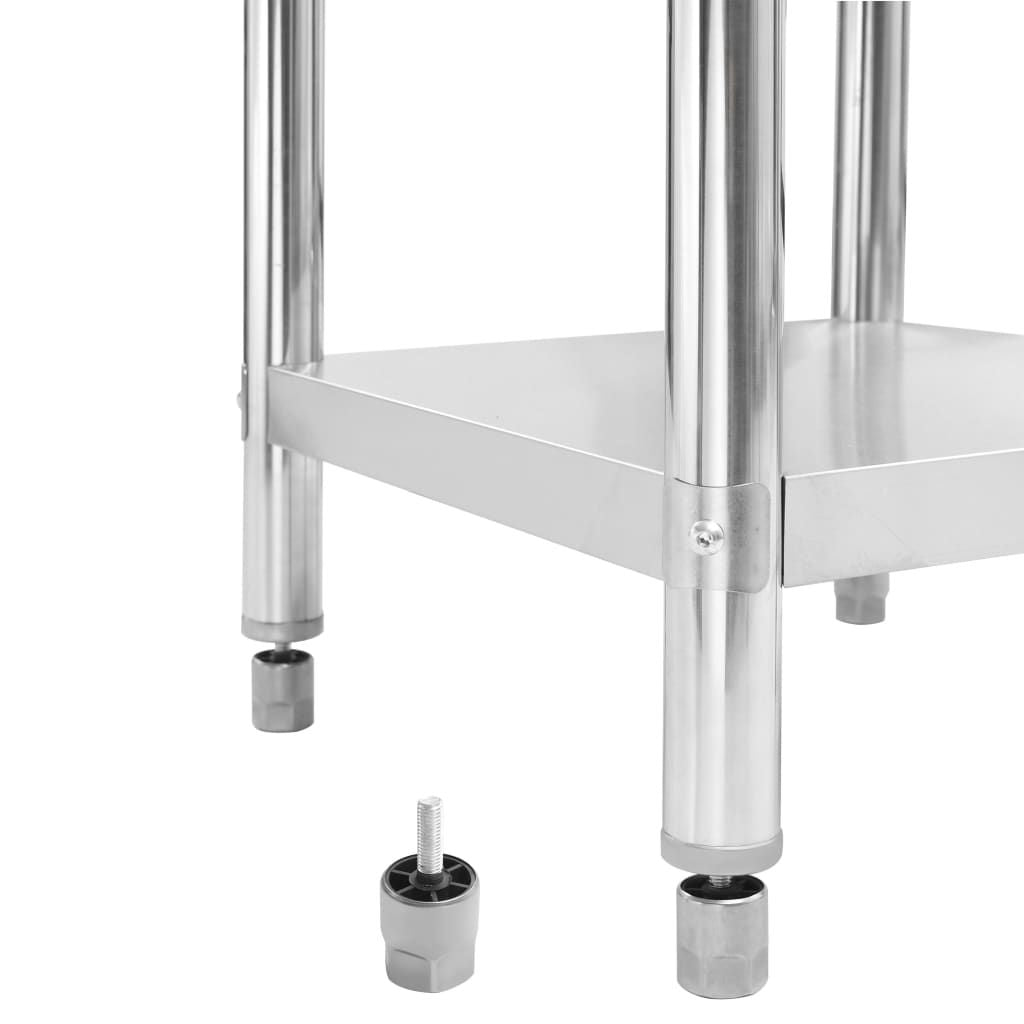 Kitchen Work Table 31.5"x23.6"x33.5" Stainless Steel