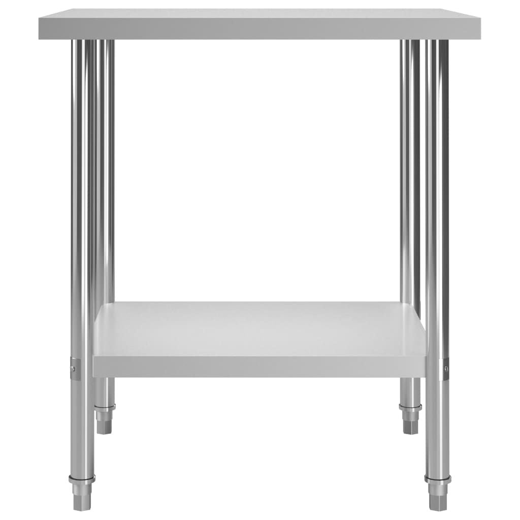 Kitchen Work Table 31.5"x23.6"x33.5" Stainless Steel