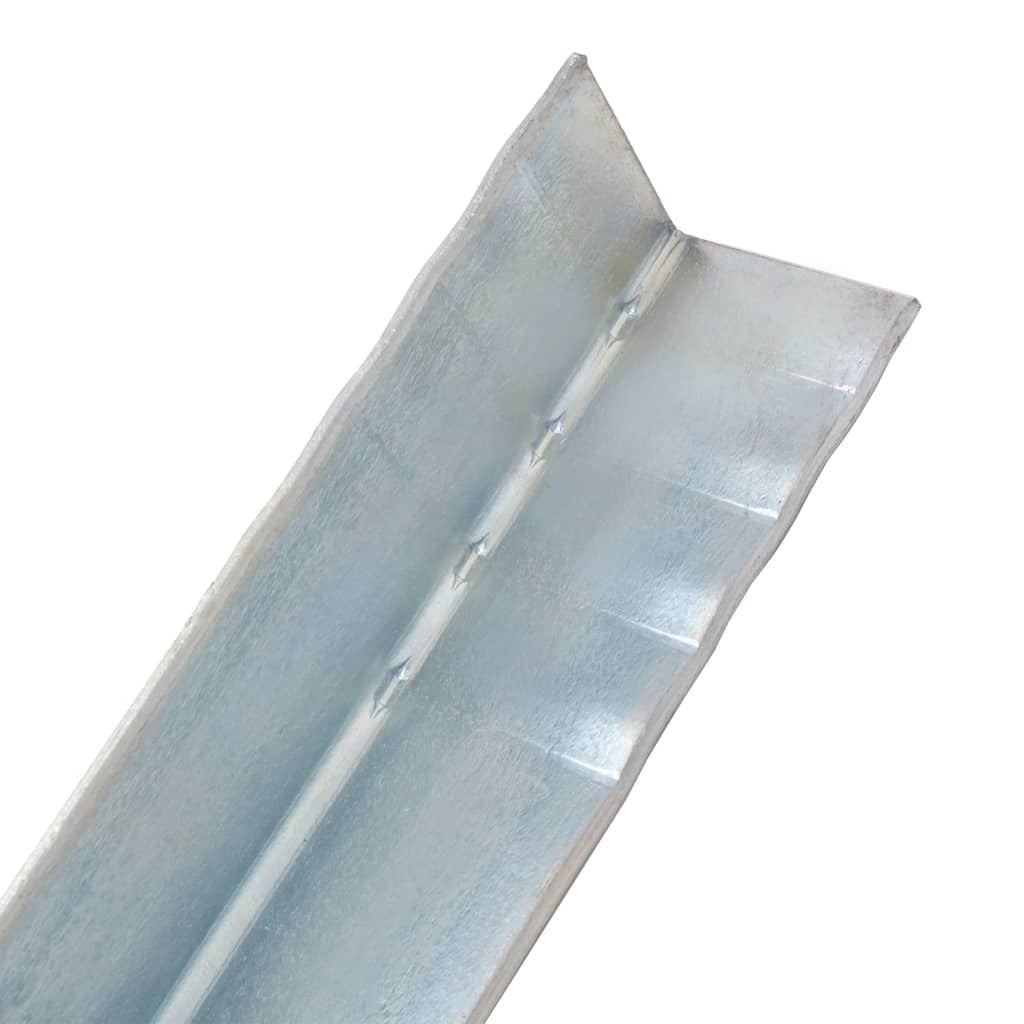 L-shaped Ground Anchors 2 pcs Galvanized Steel 2"x2"x19.7
