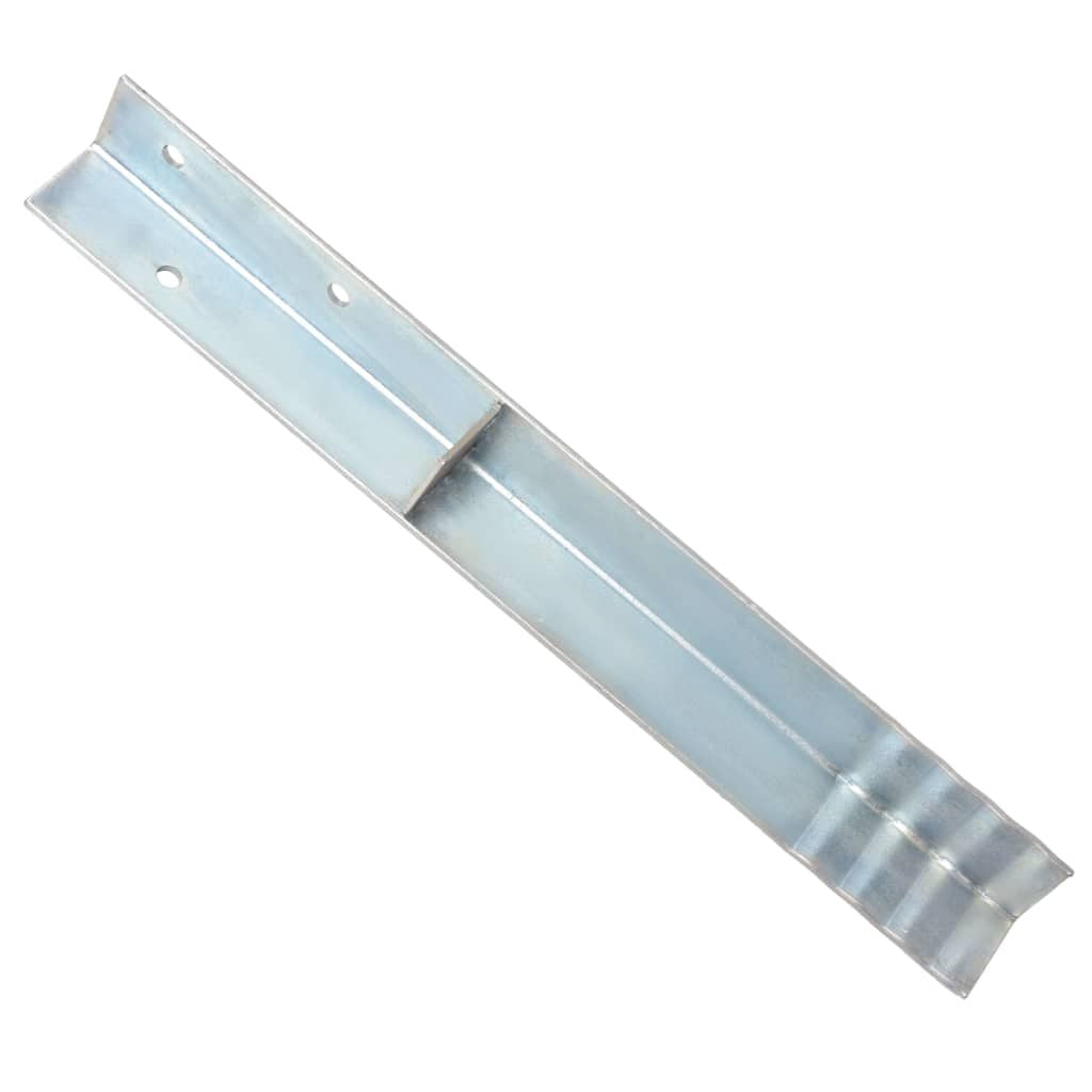L-shaped Ground Anchors 2 pcs Galvanized Steel 2"x2"x19.7