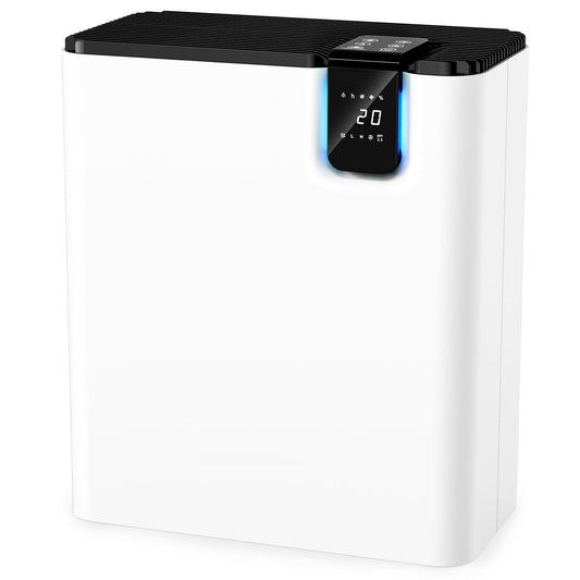Large Room Home Air Purifier ,White, Auto Air Quality Monitor, Powerful Filter Captures Dust, Pet Dander & Pollen, Covers 1095 Sq.Ft for Bedroom & Dorm