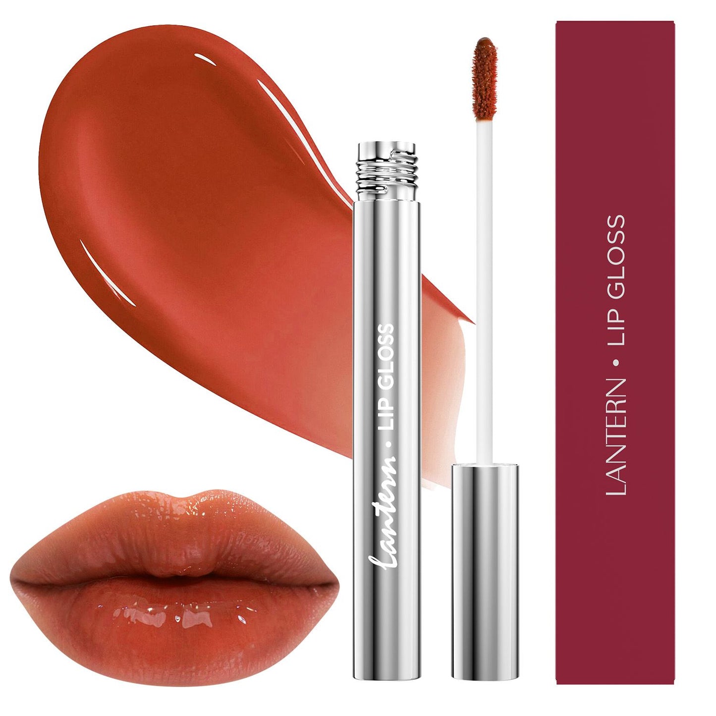 Long-Lasting Hydrating Lip Gloss, Moisturizing Non-Sticky Lip Tint with Hyaluronic Acid for Plumping Finish