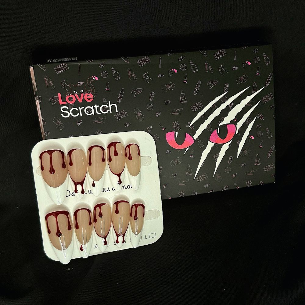 Love Scratch 10PCs 'Bloody Maria ' Handmade Press-on Nails