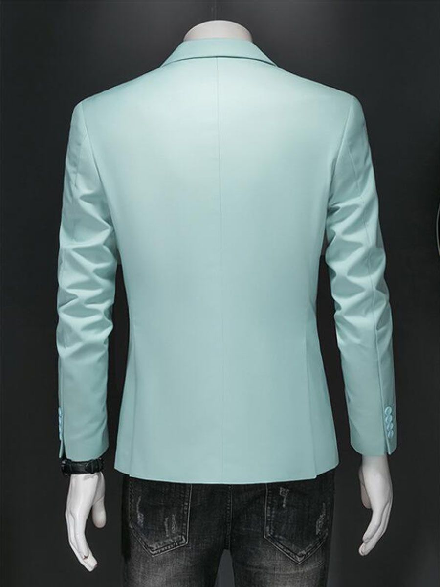 Mens Blazers Slim Fit Business Casual Men Suit Jacket