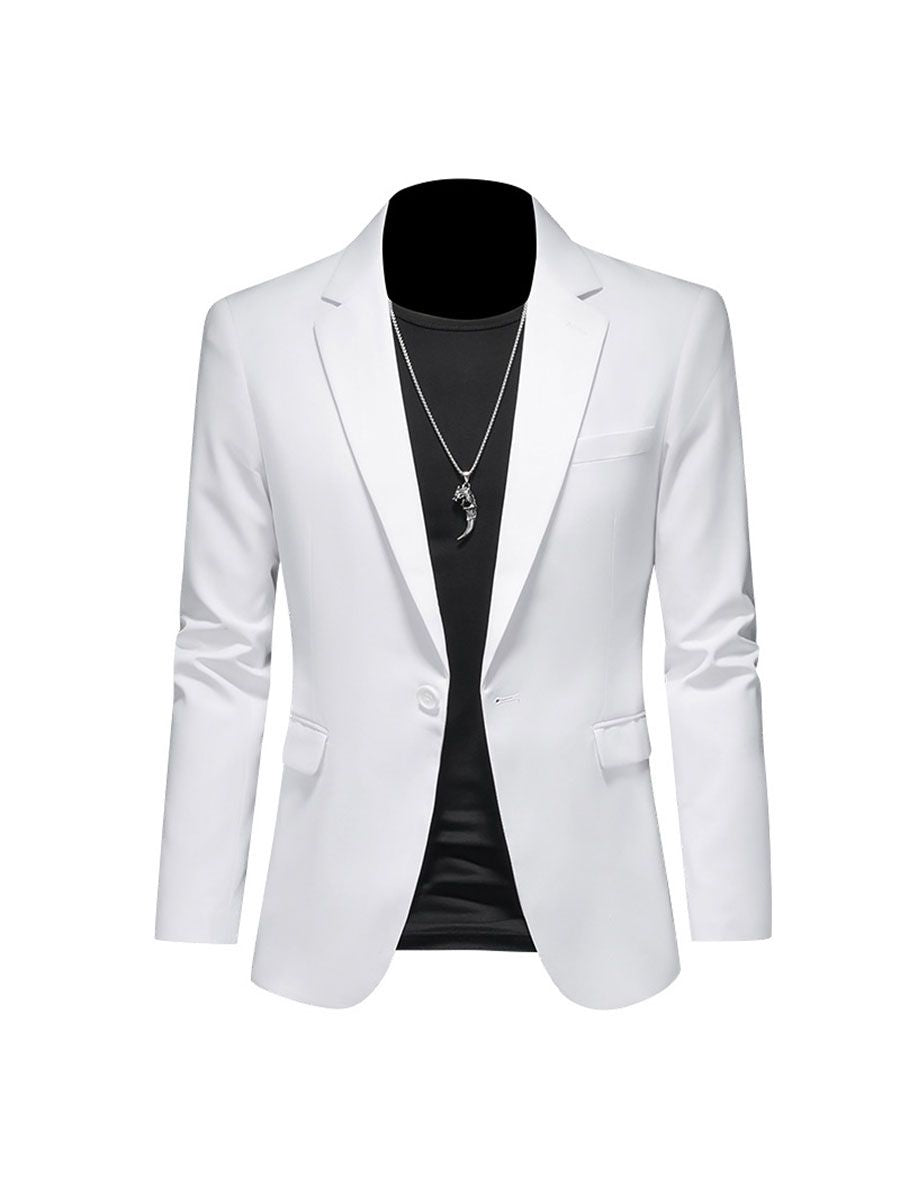 Mens Blazers Slim Fit Business Casual Men Suit Jacket