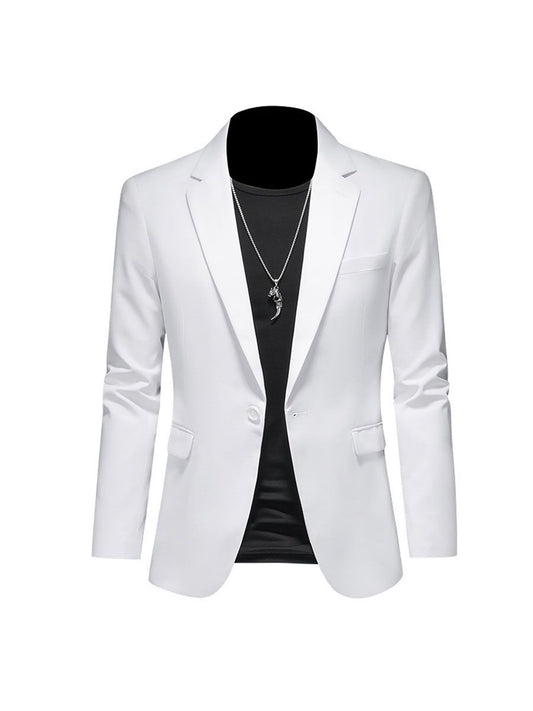 Mens Blazers Slim Fit Business Casual Men Suit Jacket