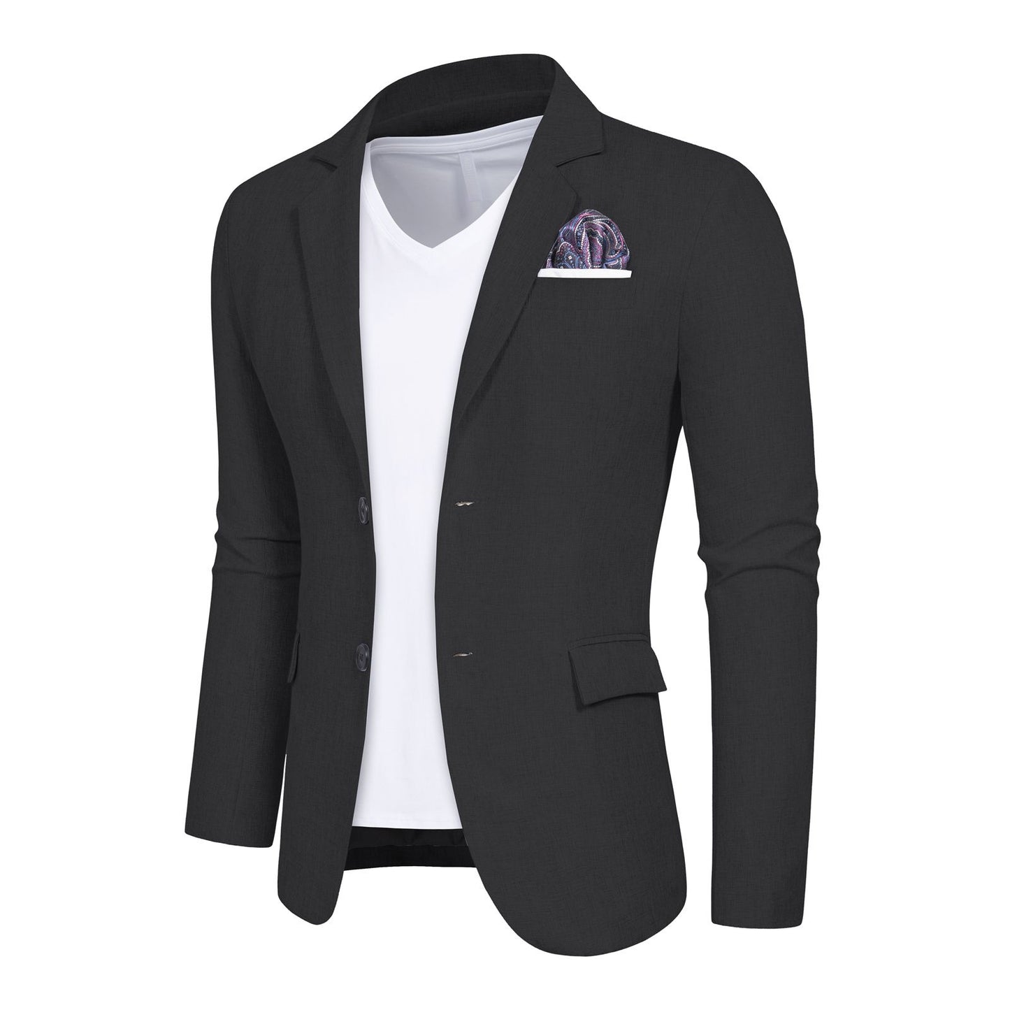 Men's Casual Blazer Jacket 2 Button Lightweight Jackets