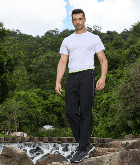 Men's Sweatpants, High-Performance Lightweight Long Pants with Zipper Pockets, Golf Athletic Pants