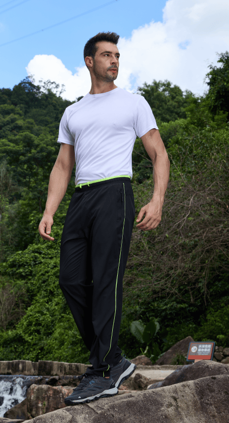 Men's Sweatpants, High-Performance Lightweight Long Pants with Zipper Pockets, Golf Athletic Pants