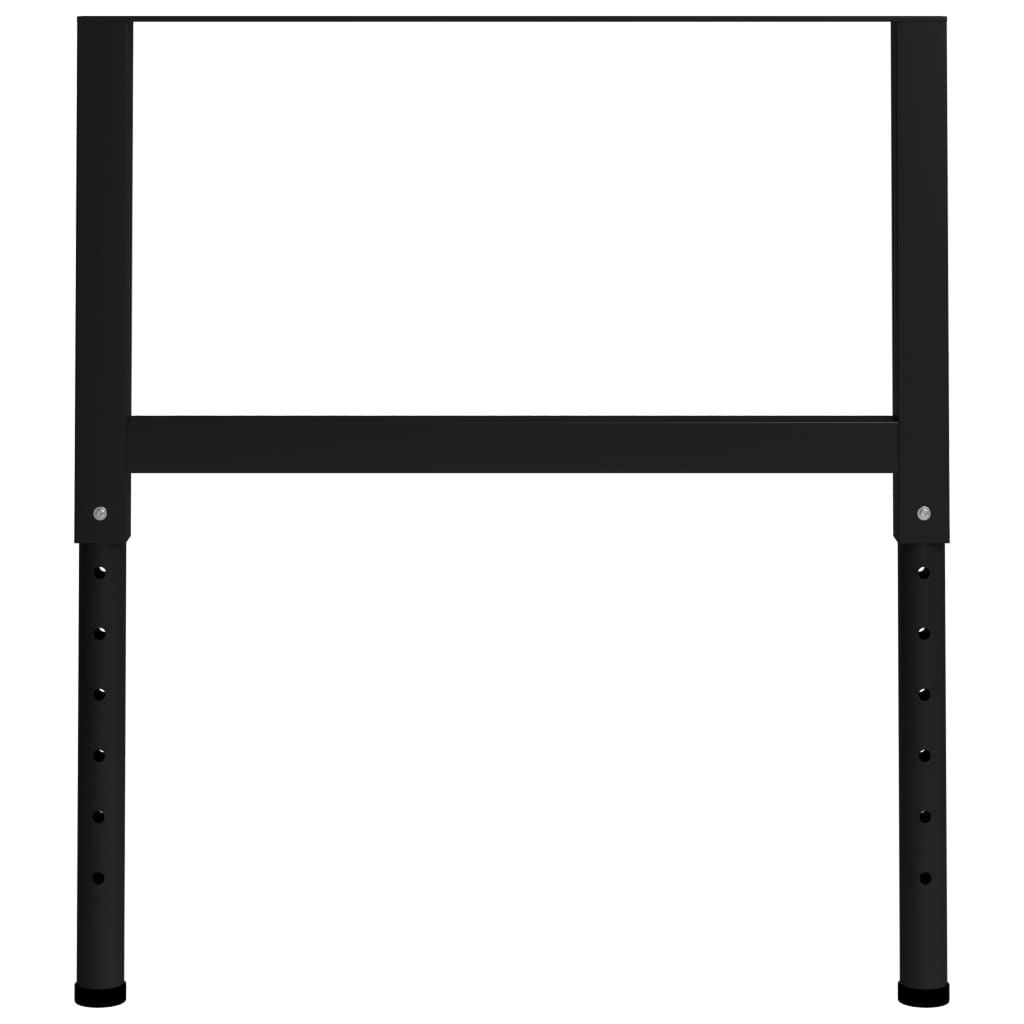 Metal Frame Set of 2 Black Powder-coated metal Adjustable