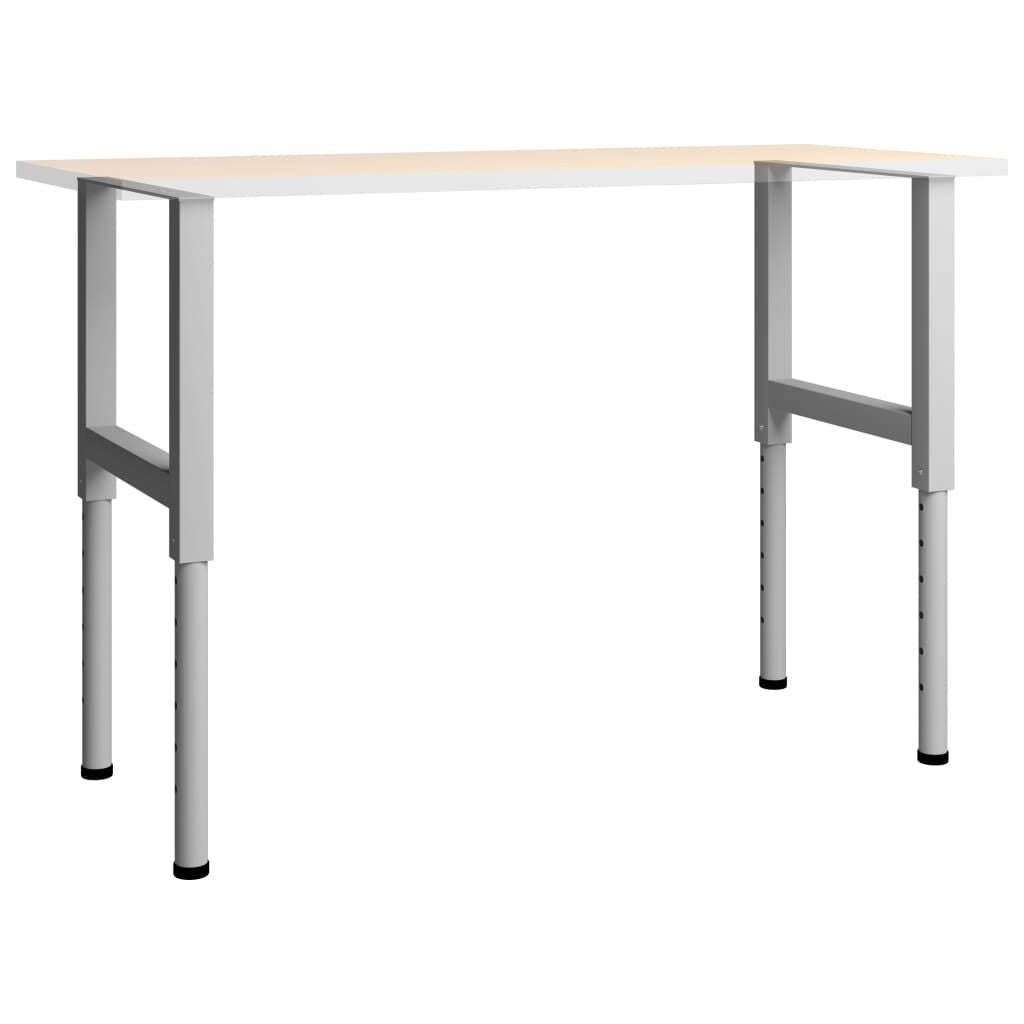 Metal Frame Set of 2 Grey Metal Adjustable Height