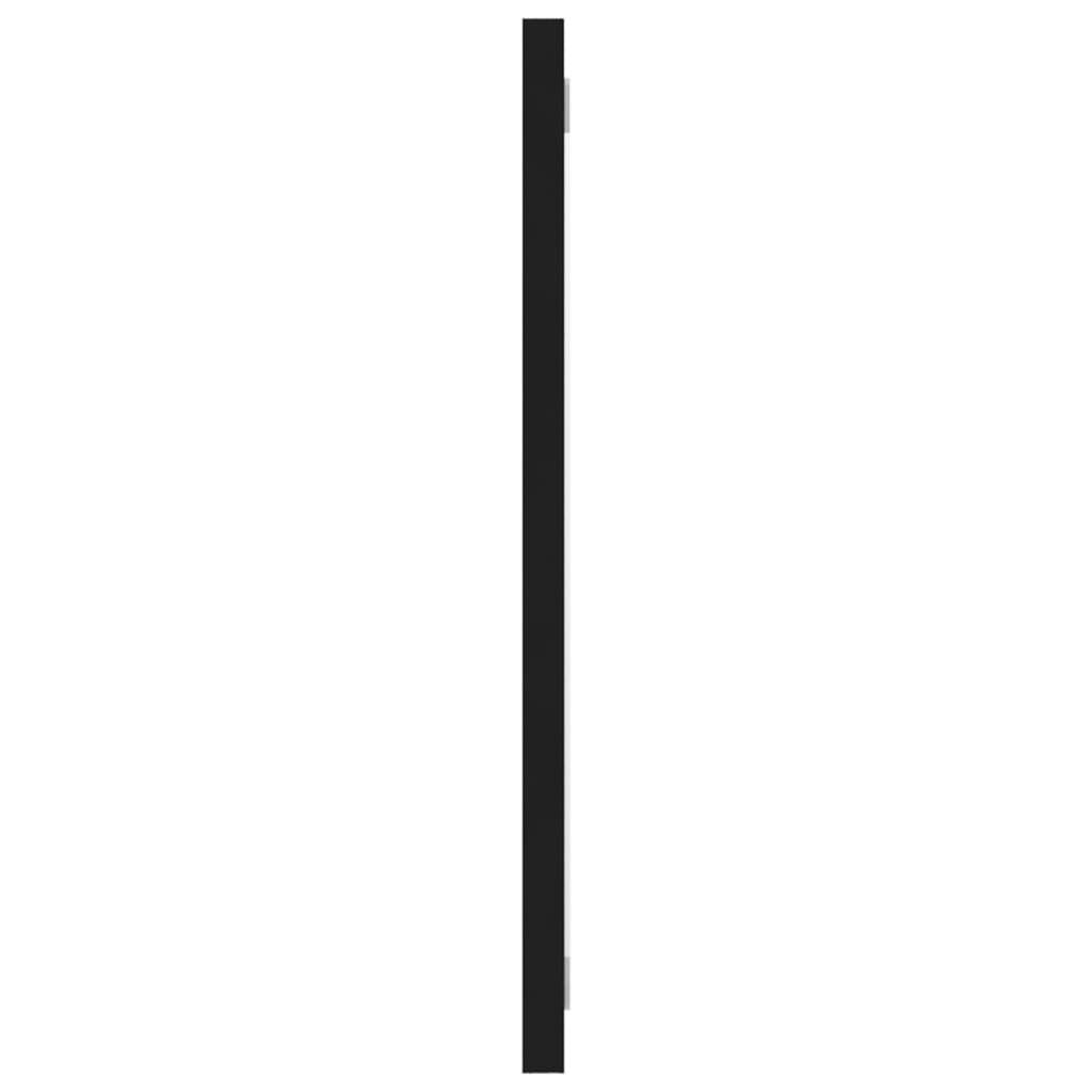 Mirror Black Engineered wood 39.4 in x 0.6 in x 14.6 in Mirror