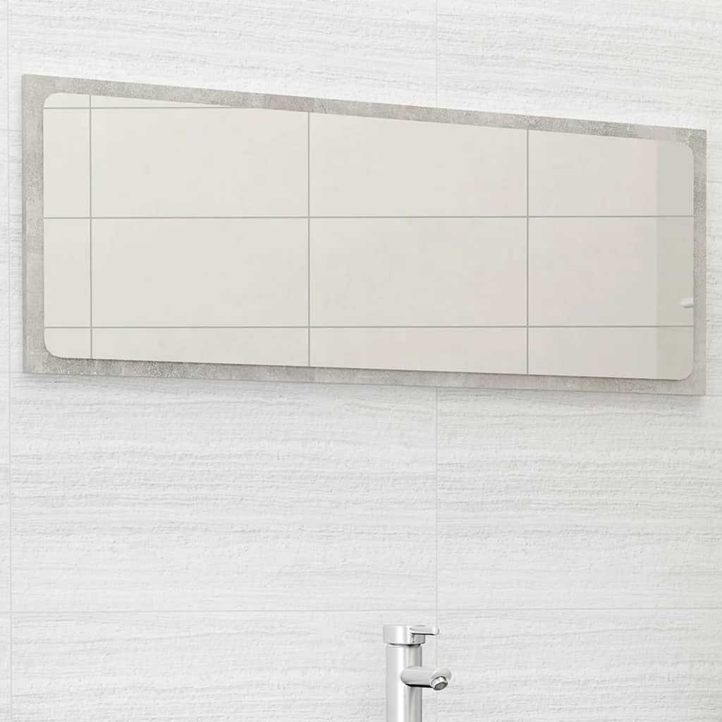 Mirror Concrete grey Engineered wood, acrylic 39.4 in x 14.6 in